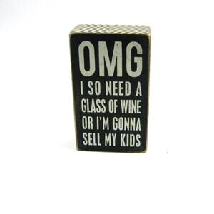 Primitives by Kathy Fun Home Office Perfect Gift Small Bookshelf Sign 5 x3 inch